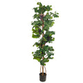 Artificial potted grape plant for stylish home décor