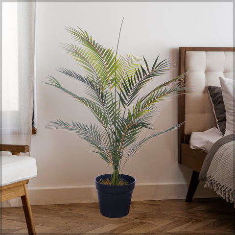 Artificial potted palm tree for office décor