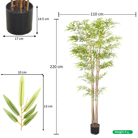 Artificial Bamboo Plant With Natural Dried Stems