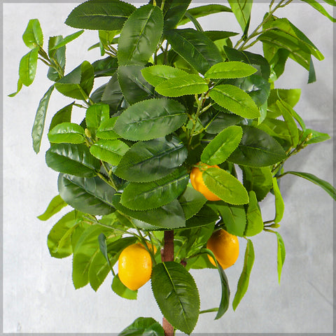 Faux Potted Lemon Plant