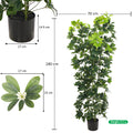 Lifelike faux schefflera plant for stylish interiors