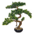 Artificial potted decorative bonsai plant