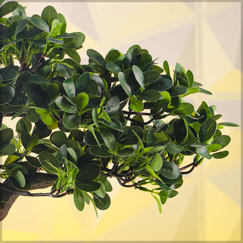 Artificial Potted Ficus Bonsai Plant