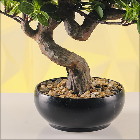 Artificial Potted Ficus Bonsai Plant