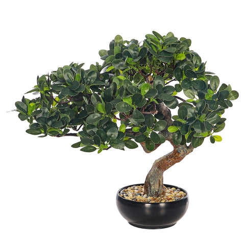 Artificial Potted Ficus Bonsai Plant