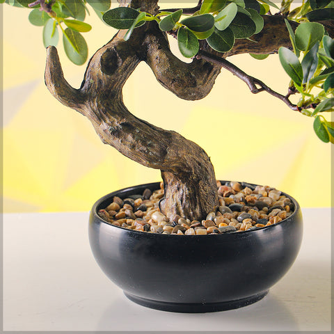 Artificial Potted Ficus Bonsai Plant