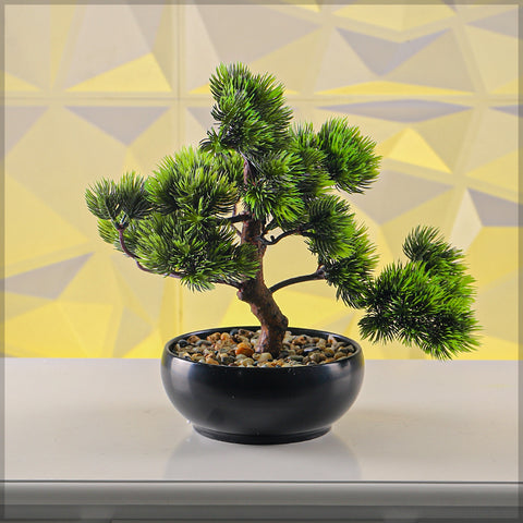 Artificial bonsai pine