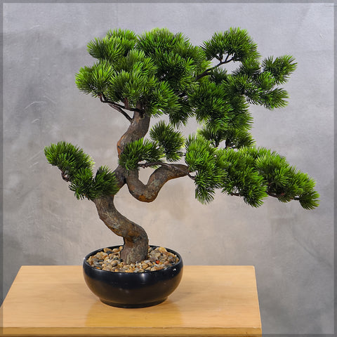 Artificial Potted Bonsai Pine Plant