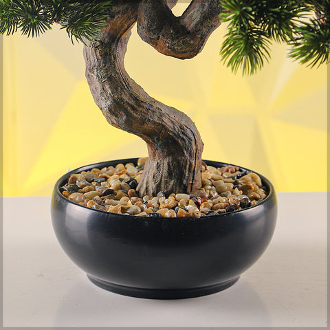 Artificial Potted Bonsai Pine Plant