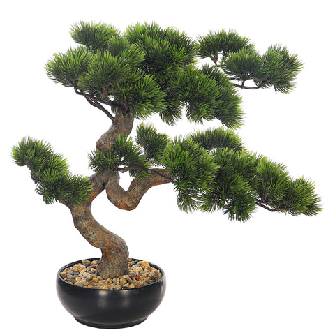 Artificial Potted Bonsai Pine Plant