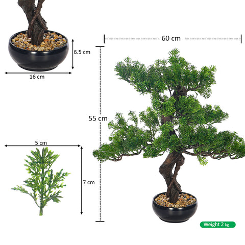 Faux bonsai plant for office spaces