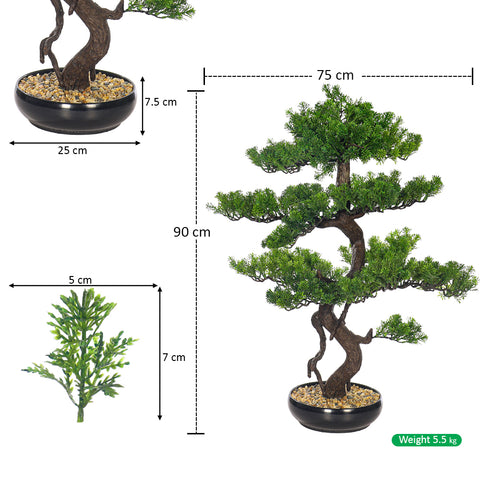 Realistic Faux Bonsai Plant