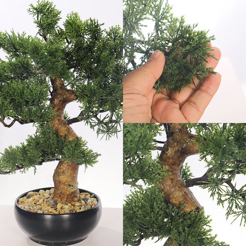 Artificial Potted Cedar Bonsai Plant