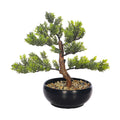 Lifelike artificial cedar bonsai tree