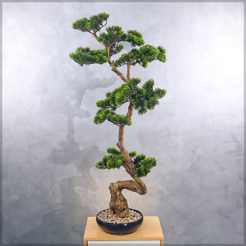 Artificial Potted Bonsai Pine Plant