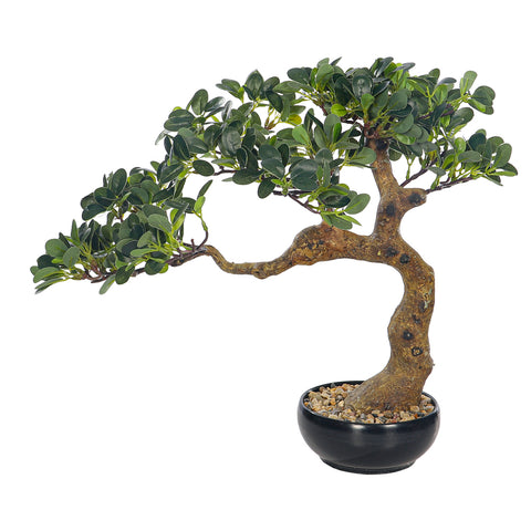 Artificial Potted Ficus Bonsai Plant