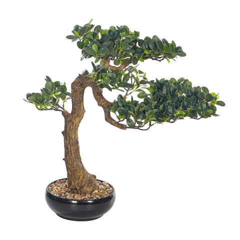 Artificial Potted Ficus Bonsai Plant