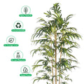 Decorative faux bamboo plant 2m for living rooms