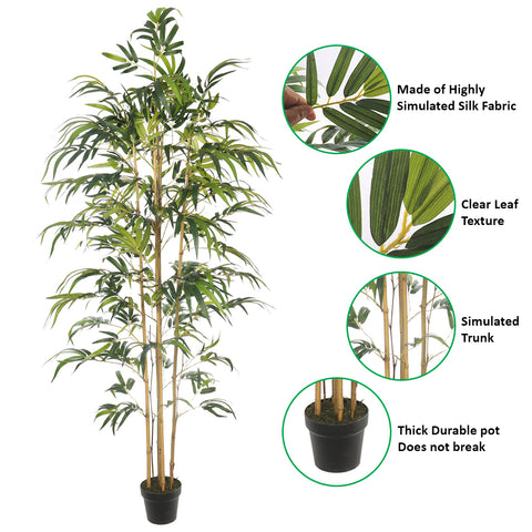 Tall faux bamboo tree 2 meters for indoor & outdoor