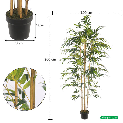 Realistic faux bamboo tree for modern interiors