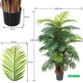 Faux palm plant in a stylish pot for modern home decor