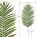 Lifelike fake bamboo palm for natural decor