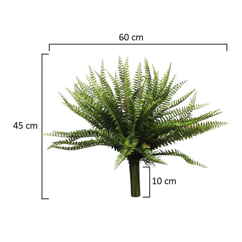 Artificial hanging fern for stylish home decor