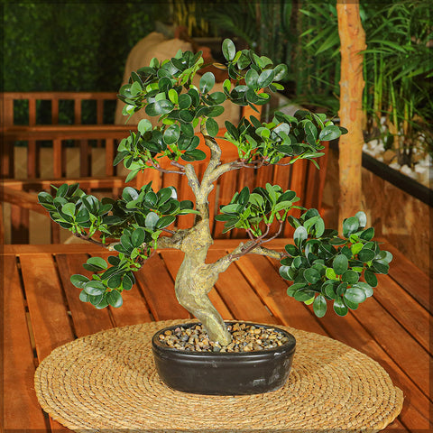 Faux cajuput bonsai tree with realistic design