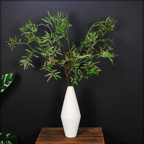 Artificial fern stem for home and outdoor greenery arrangements