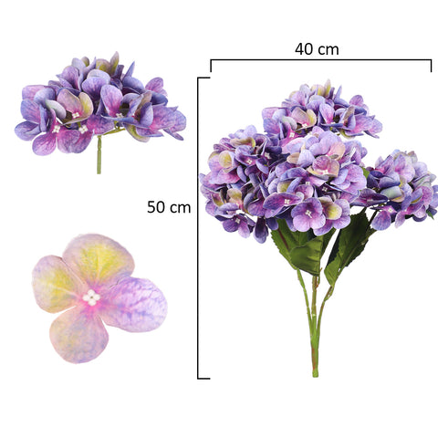 Artificial Hydrangea Silk Flower Bunch