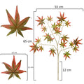 Fake Japanese maple leaves for home decor