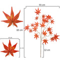 Decorative fake maple leaves for modern interiors