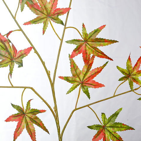 Decorative artificial maple leaves for greenery styling