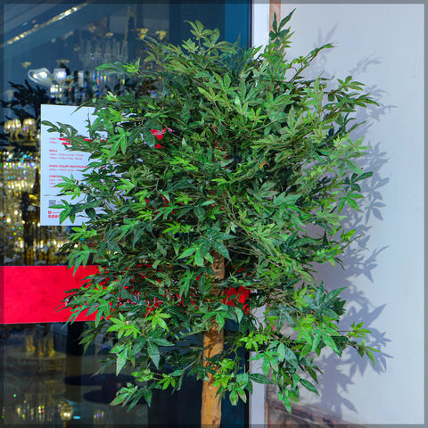 Large artificial maple tree for spacious interiors and event decoration
