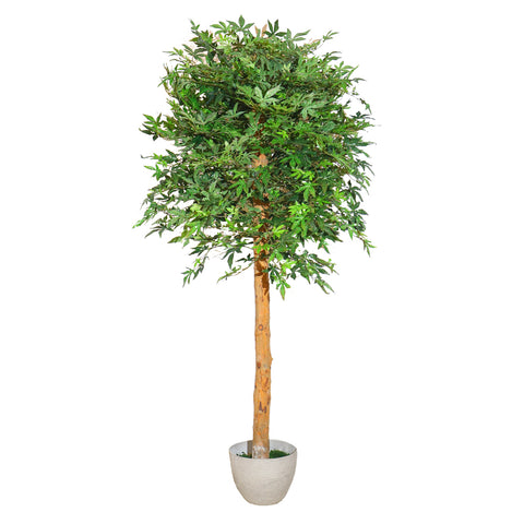 Elegant 2m tall artificial maple tree for modern indoor spaces