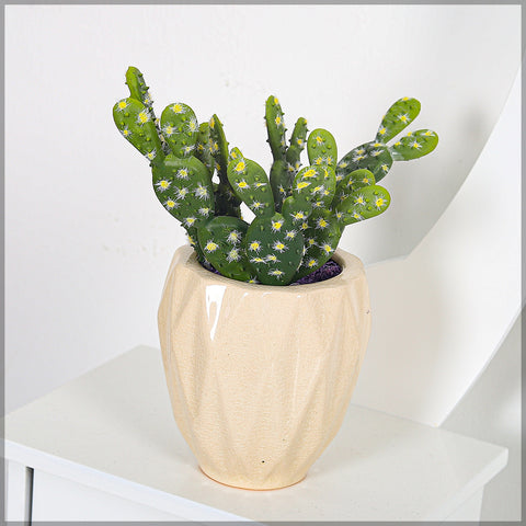 Decorative artificial cactus opuntia