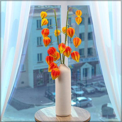 3Pcs Artificial Physalis Lantern Flower