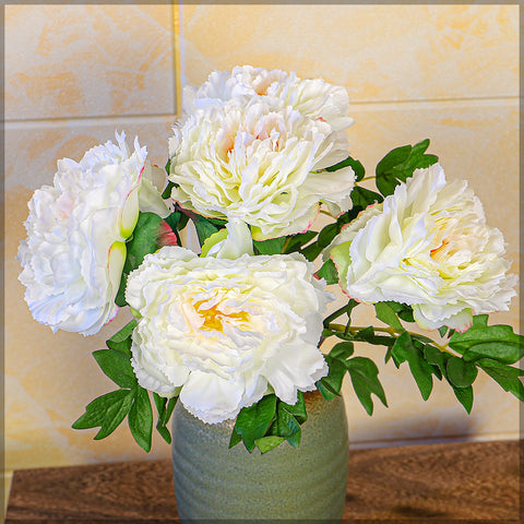 Artificial Silk Peony Flowers