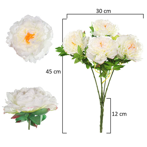 Artificial Silk Peony Flowers