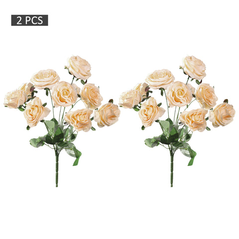 Package Artificial Silk Rose Flowers-FR-105