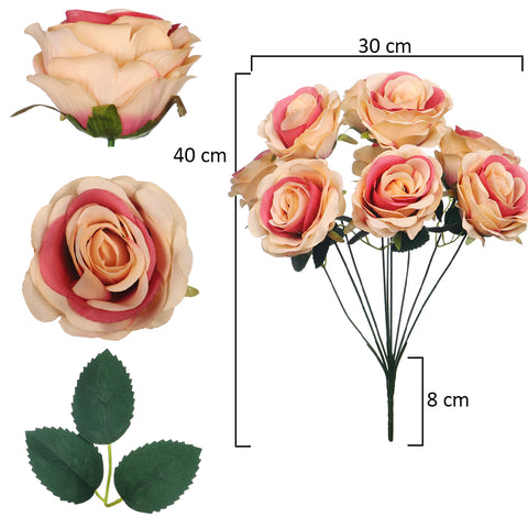 Artificial Silk Rose Flowers