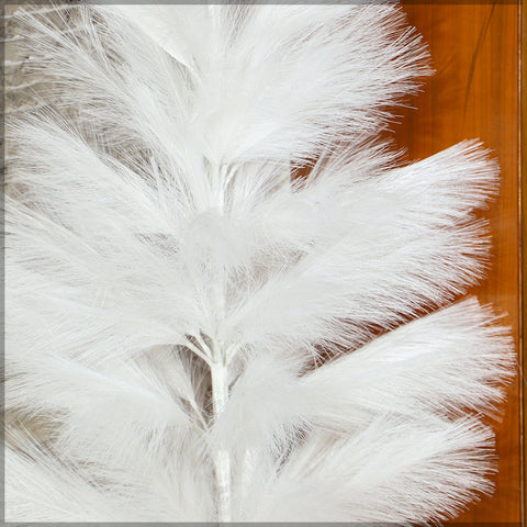 Artificial White Fluffy Feather Plant