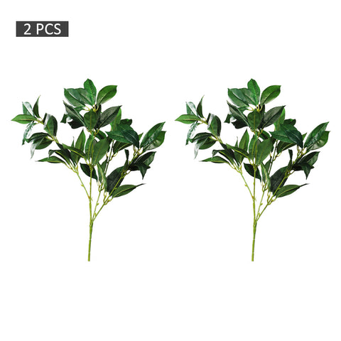 Realistic fake laurel leaves for indoor spaces