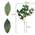 Lifelike artificial laurel leaves for rustic interiors