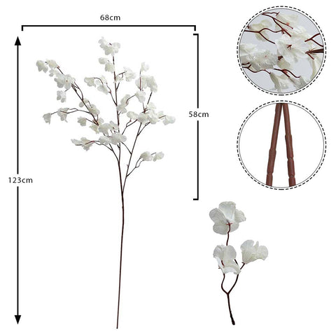 Artificial Morning Glory Flower Stem Set