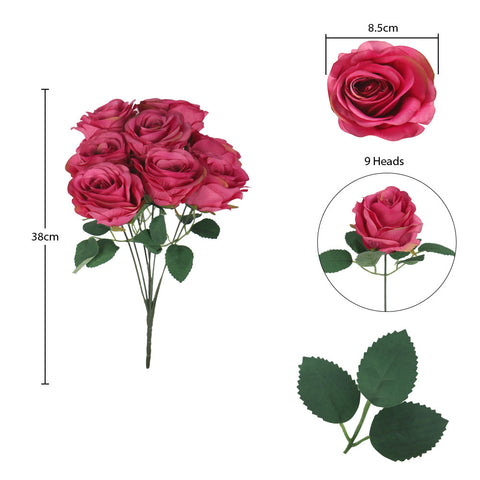 Artificial Silk Rose Flowers