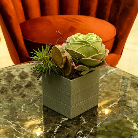 Artificial Potted Succulent Plant