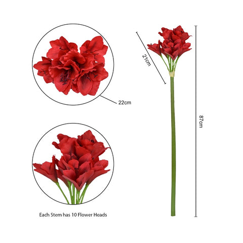 Artificial Kaffir Lily Flowers Red