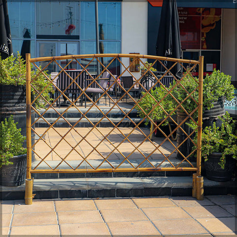 decorative bamboo garden fence for elegant yard borders