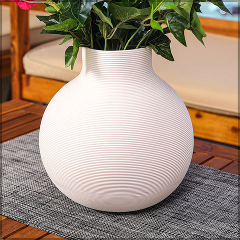 Decorative ceramic vase with bubble design for stylish interiors